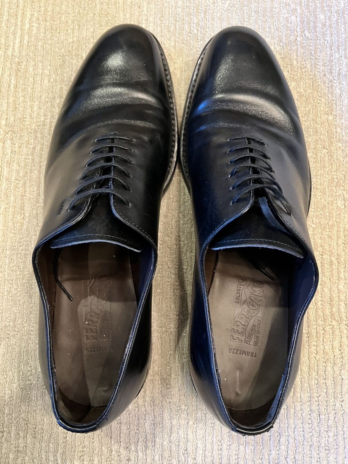 Salvatore Ferragamo Ferragamo Tramezza plain toe Oxford Black 8.5EE (9.5US) Size US 9.5 / EU 42-43 - 6 Thumbnail