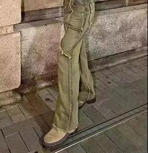 Other Autumn Vintage Streetwear Wash Rough Edge Straight Jeans Size US 30 / EU 46 - 3 Thumbnail