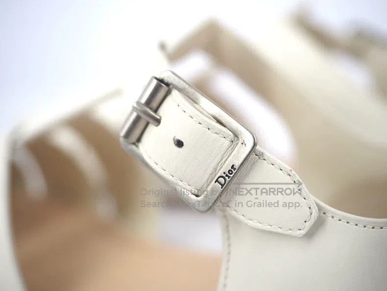 Dior Dior White Pointed Roman Flat Shoes Size US 6 / IT 36 - 4 Thumbnail
