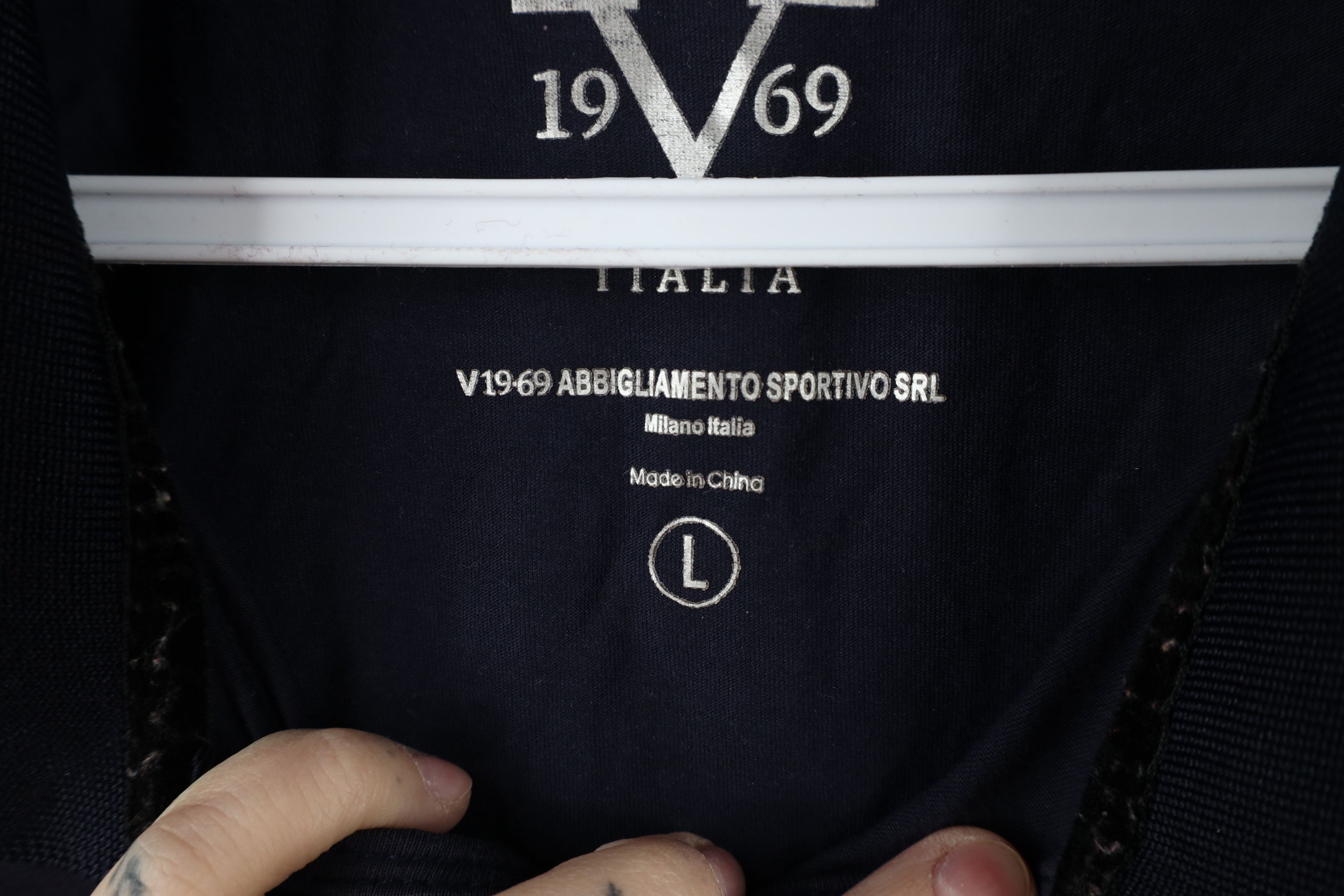 Versace × Vintage V 1969 Italia Versace Half Zip Collared Polo Shirt Blue Size US L / EU 52-54 / 3 - 10 Thumbnail