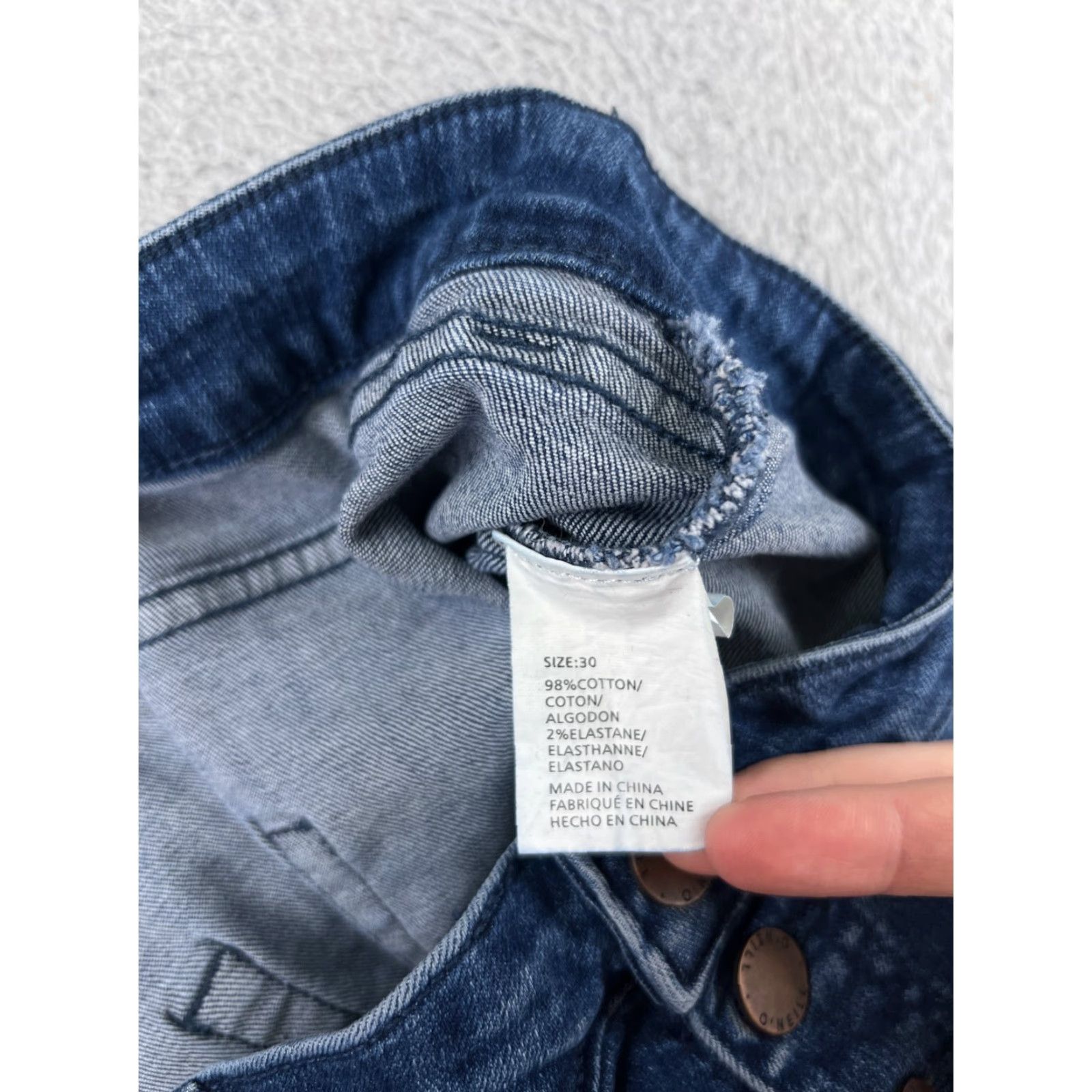 O'Neill O'neill Jeans Womens 30 Blue Denim Button Fly Flared Cotton Blend Stretch Shirt Size 30" / US 8 / IT 44 - 4 Thumbnail