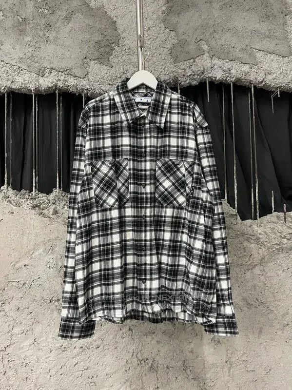 Off-White Off-White Plaid Long Sleeve Shirt for Men . Size US XL / EU 56 / 4 - 1 Thumbnail