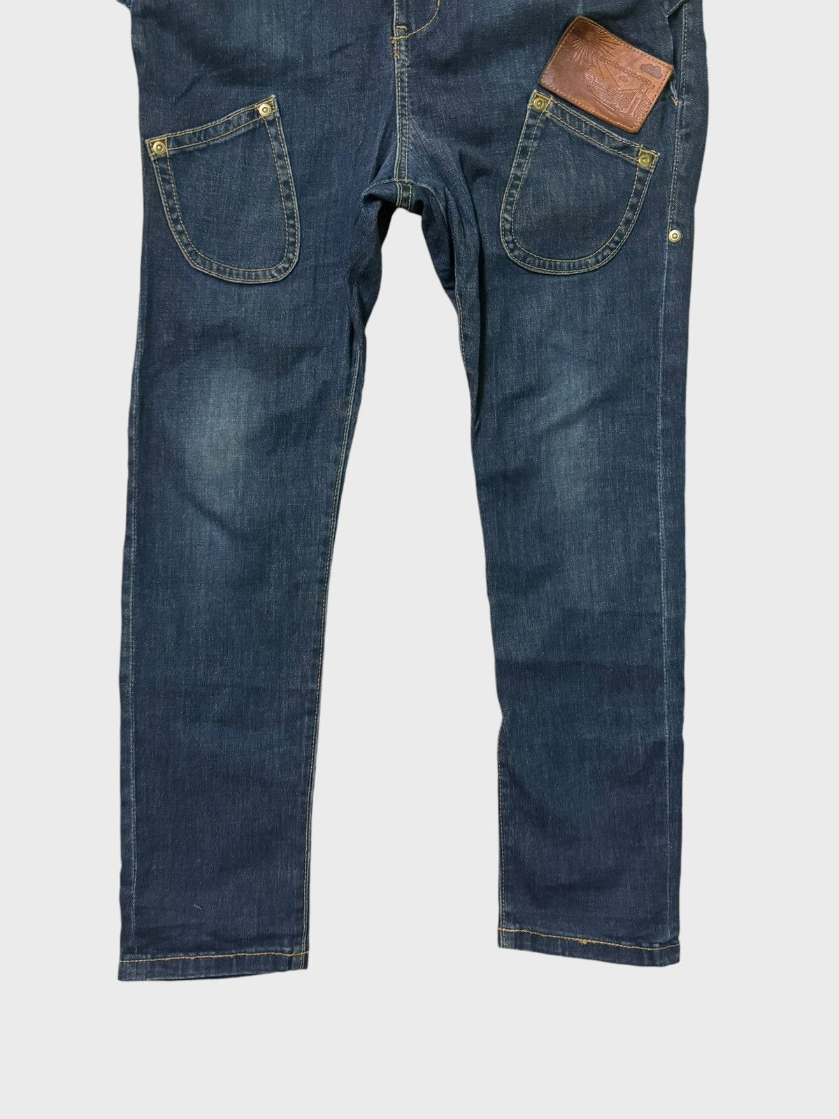 Issey Miyake × Japanese Brand × mercibeaucoup MERCIBEAUCOUP ISSEY MIYAKE Ear Design Denim Jean Size US 29 - 6 Thumbnail