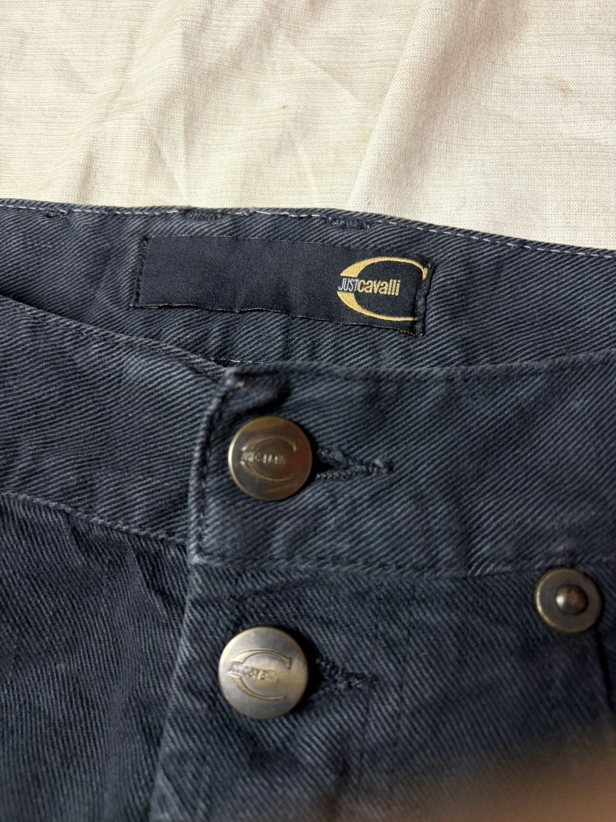 Just Cavalli Just Cavalli Black Denim Pants Size US 32 / EU 48 - 3 Thumbnail