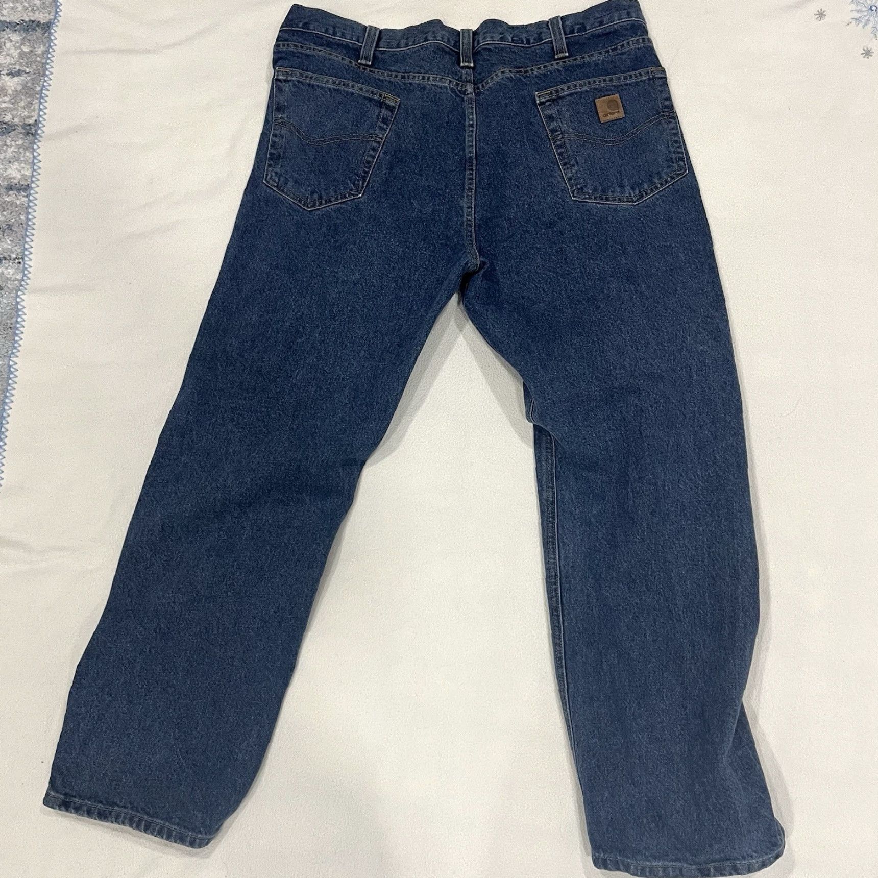 Carhartt Carhartt Jeans Regular Straight 5-Pocket Denim Blue 40x30 Men's B480-DPS Vintage No 90s Workwear Carhartt Model Size US 40 / EU 56 - 2 Thumbnail