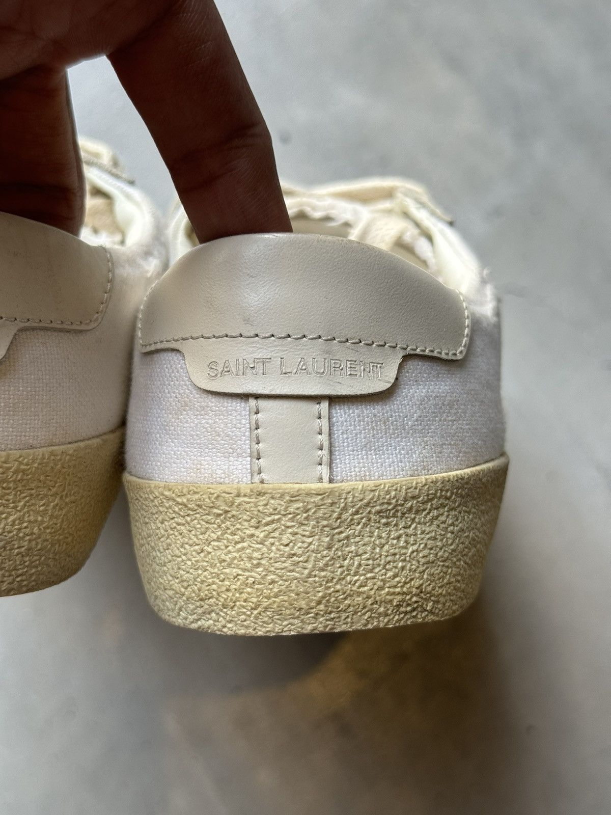 Saint Laurent Paris SAINT LAURENT Distressed Canvas Size US 6 / EU 39 - 4 Thumbnail