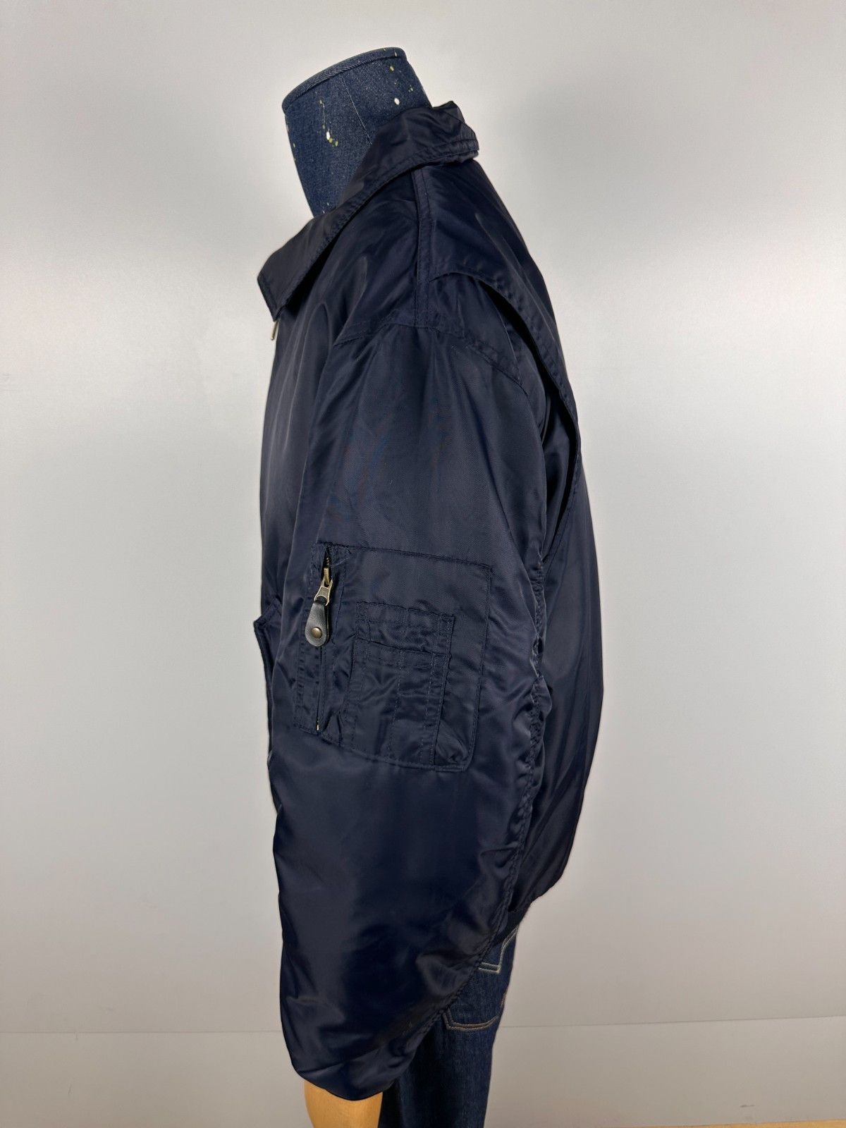 Other Flyers MA2 Cold Weather Jacket USAF Air Force Nylon Navy L Size US L / EU 52-54 / 3 - 4 Thumbnail