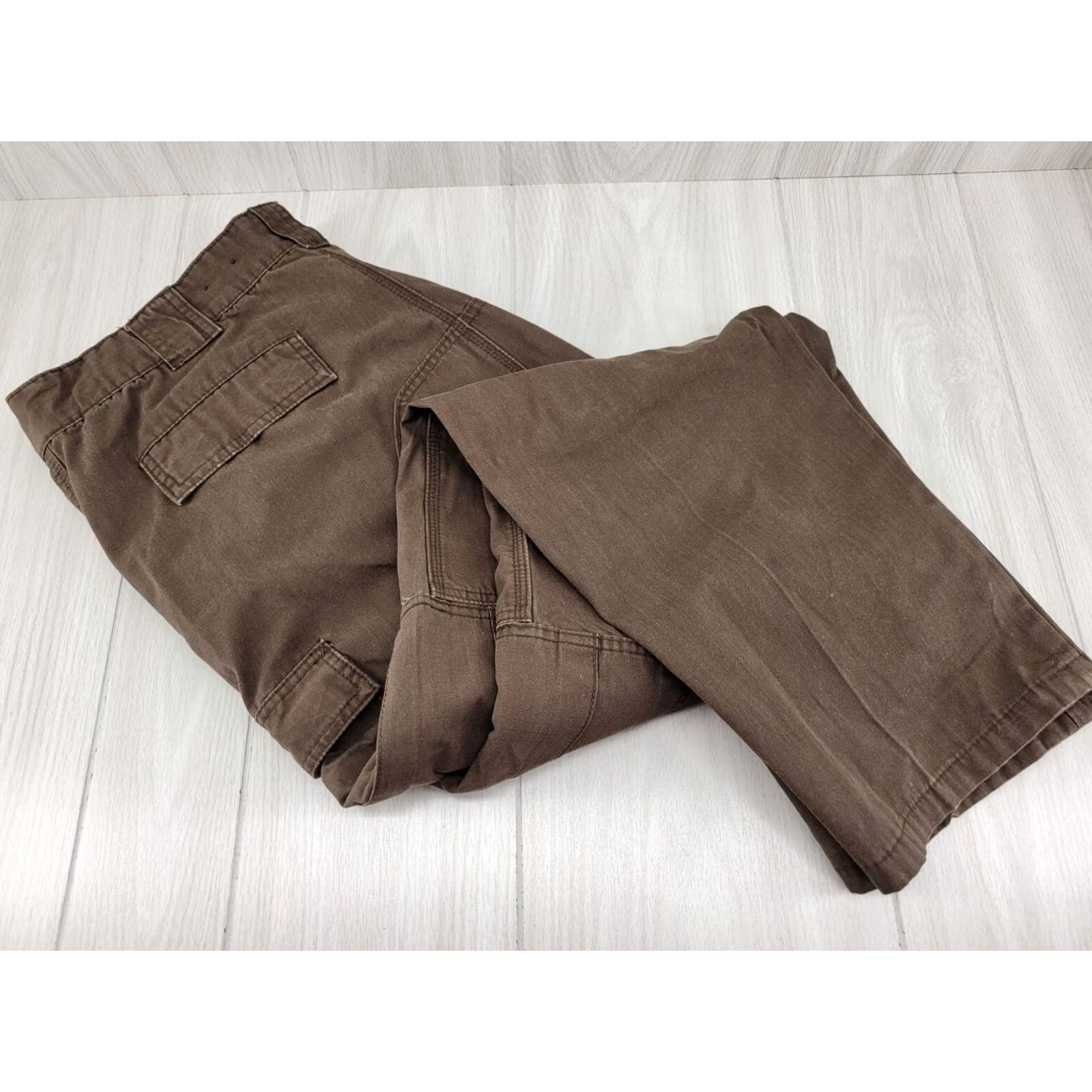 Vintage 5.11 Tactical Men's Ripstop TDU Pants Cargo Brown Large 39.5/43”x34 Inseam Mens Size US 38 / EU 54 - 4 Thumbnail