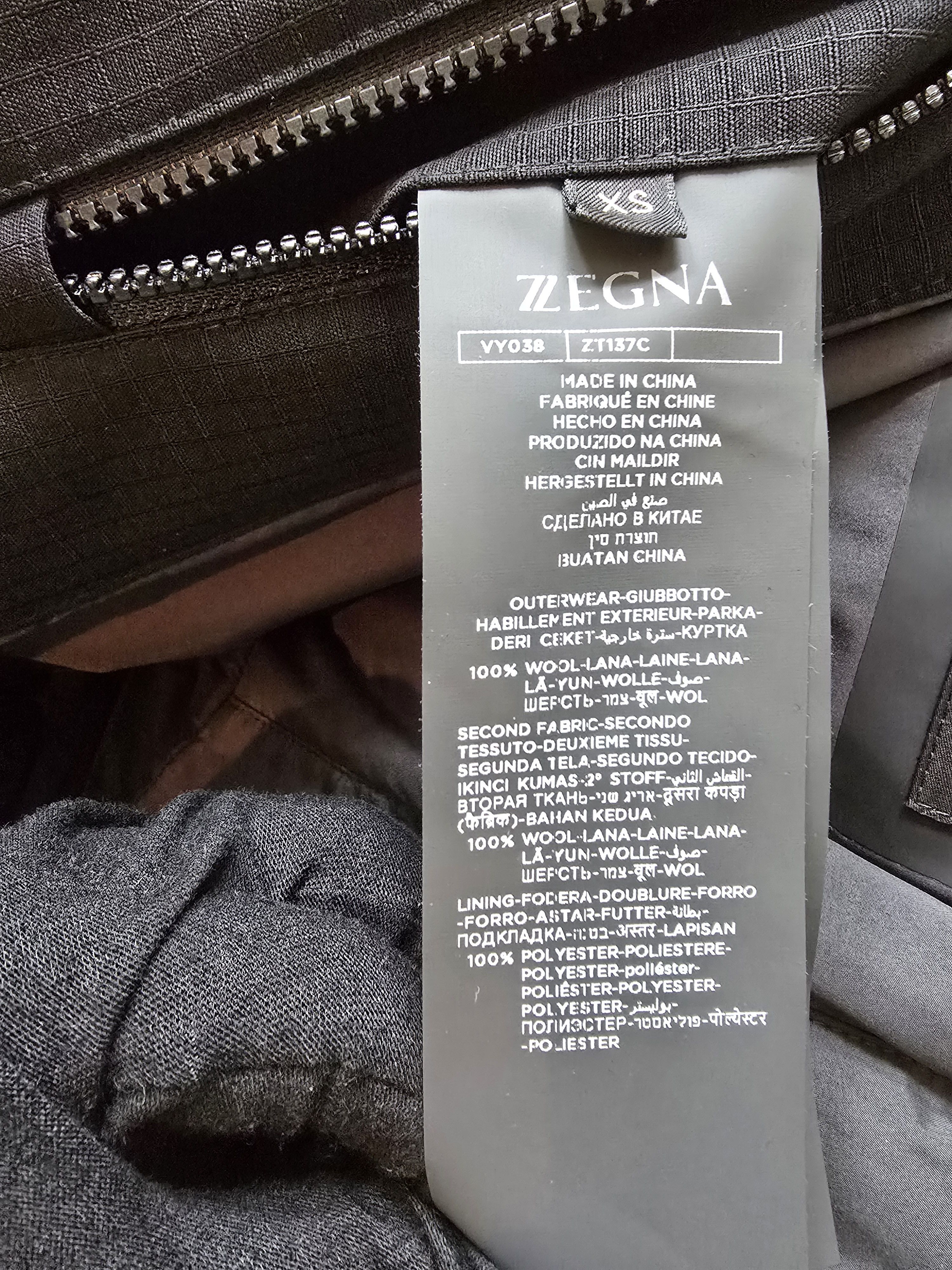 Ermenegildo Zegna ZEGNA / TechMerino Black OVERJACKET / US 36 Size US S / EU 44-46 / 1 - 6 Thumbnail