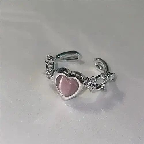 Other Love Heart Adjustable Ring Size ONE SIZE - 7 Thumbnail