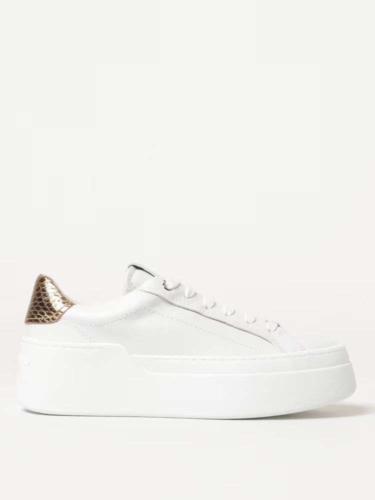 Salvatore Ferragamo o1y0426 Low-Top Sneakers in White/Gold Size US 9 / IT 39 - 1 Thumbnail