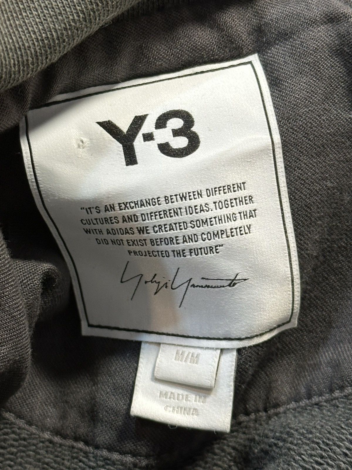 Y-3 Y-3 brand zip-up hoodie in a dark grey color. Size US M / EU 48-50 / 2 - 13 Thumbnail