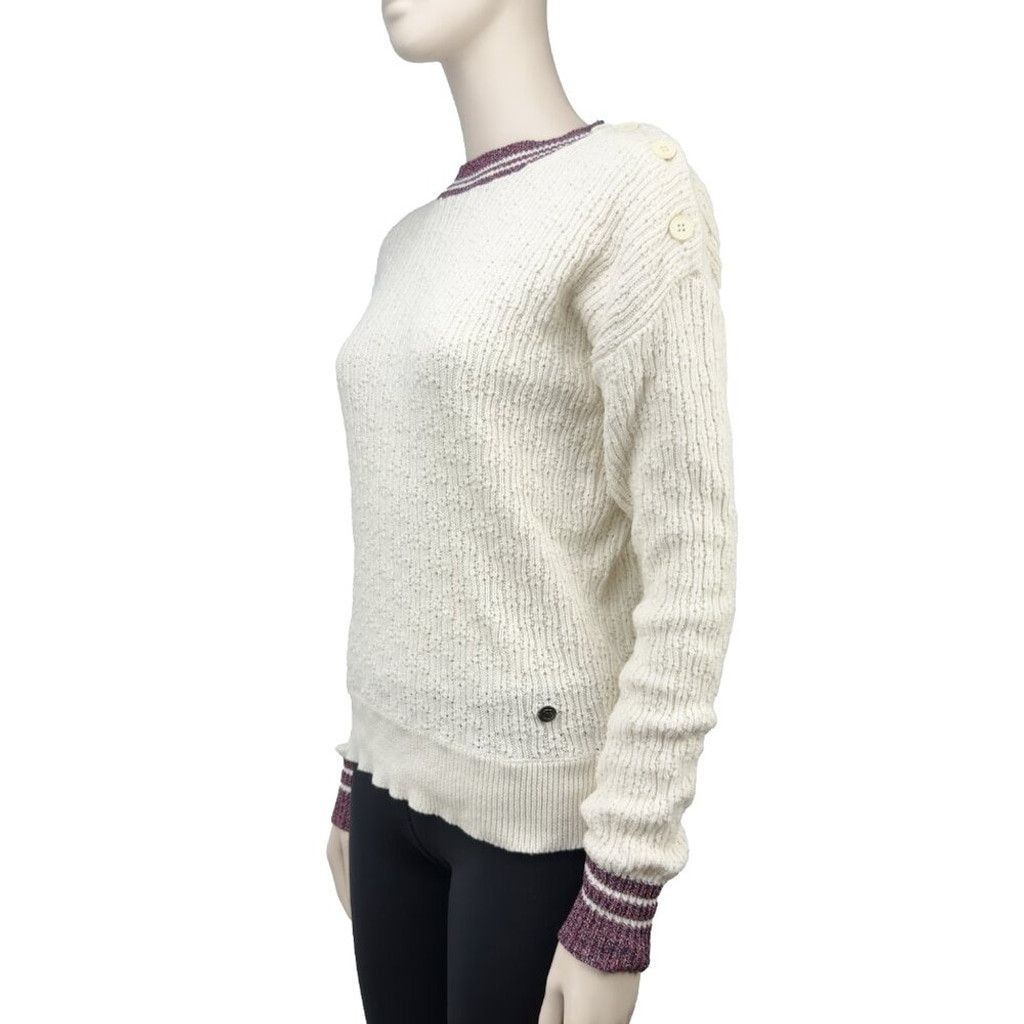 Sonia Rykiel SONIA RYKIEL So Preppy! Designer Knit Crew Neck Sweater sz M Size L / US 10 / IT 46 - 2 Thumbnail