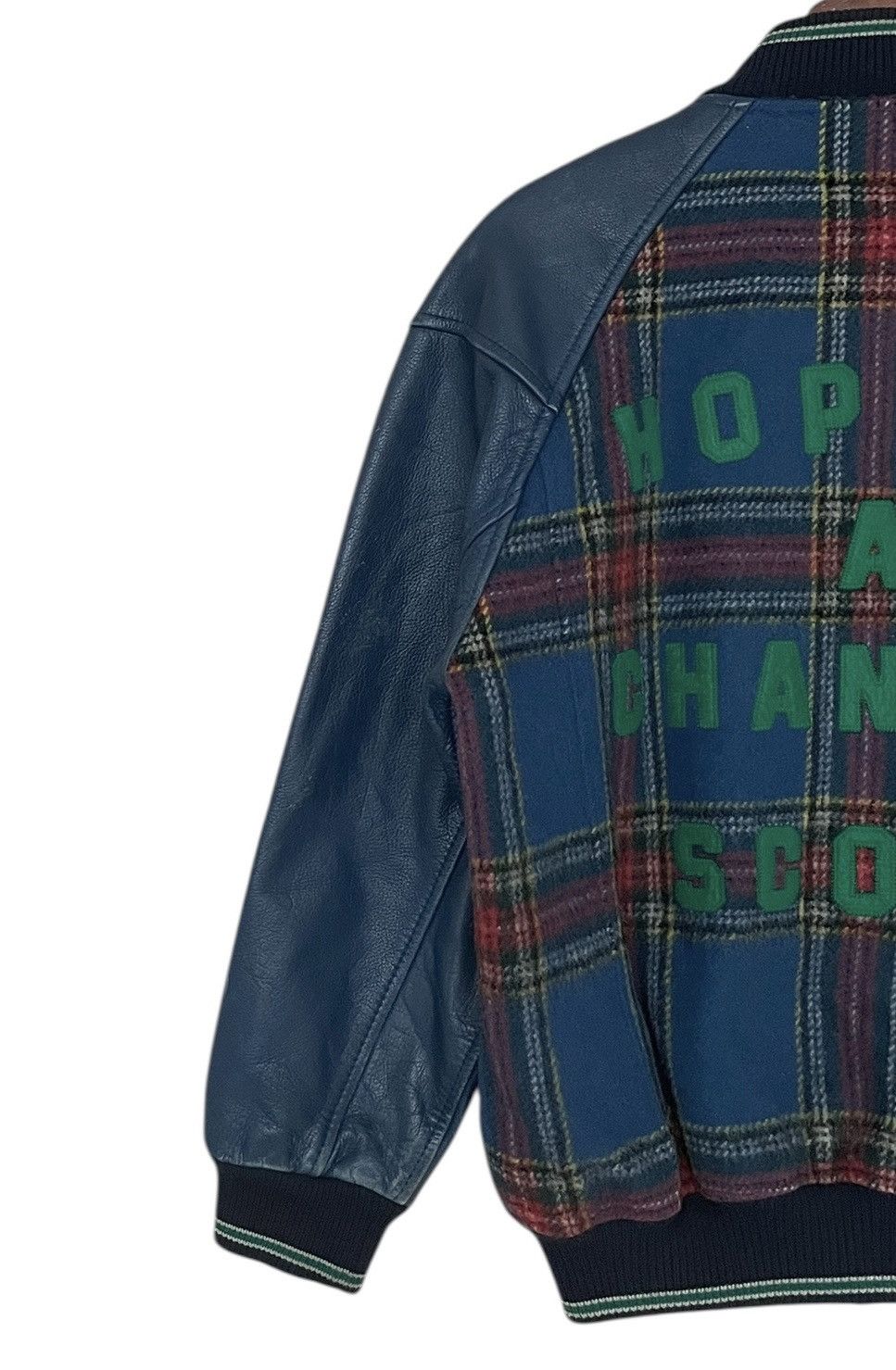 SCOOP Vintage Brand Scoop Leather Varsity Jacket 1980s Size US M / EU 48-50 / 2 - 4 Thumbnail