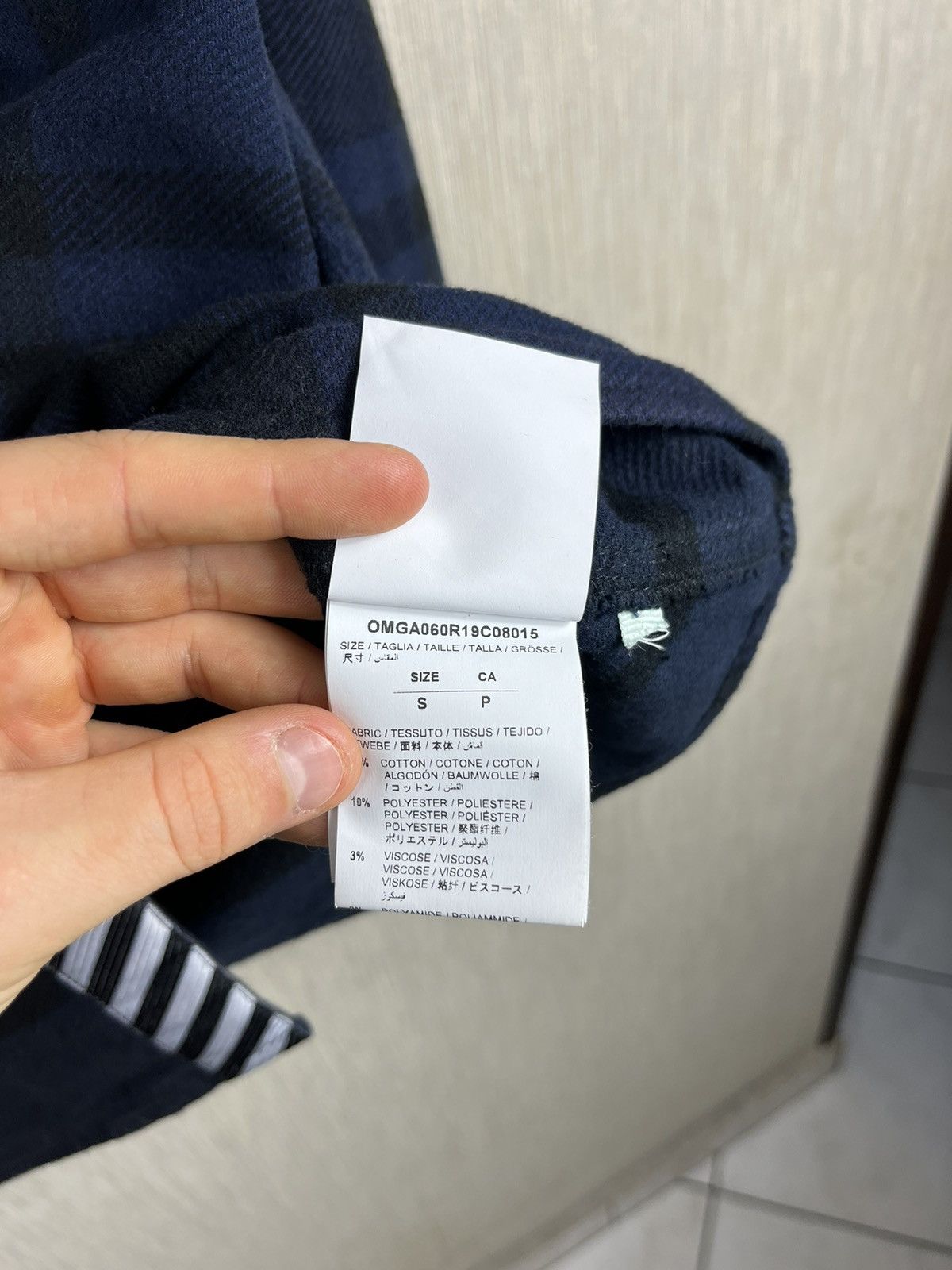 Off-White Off-White Virgil Abloh flannel shirt jacket arrows pink logo Size US S / EU 44-46 / 1 - 18 Thumbnail
