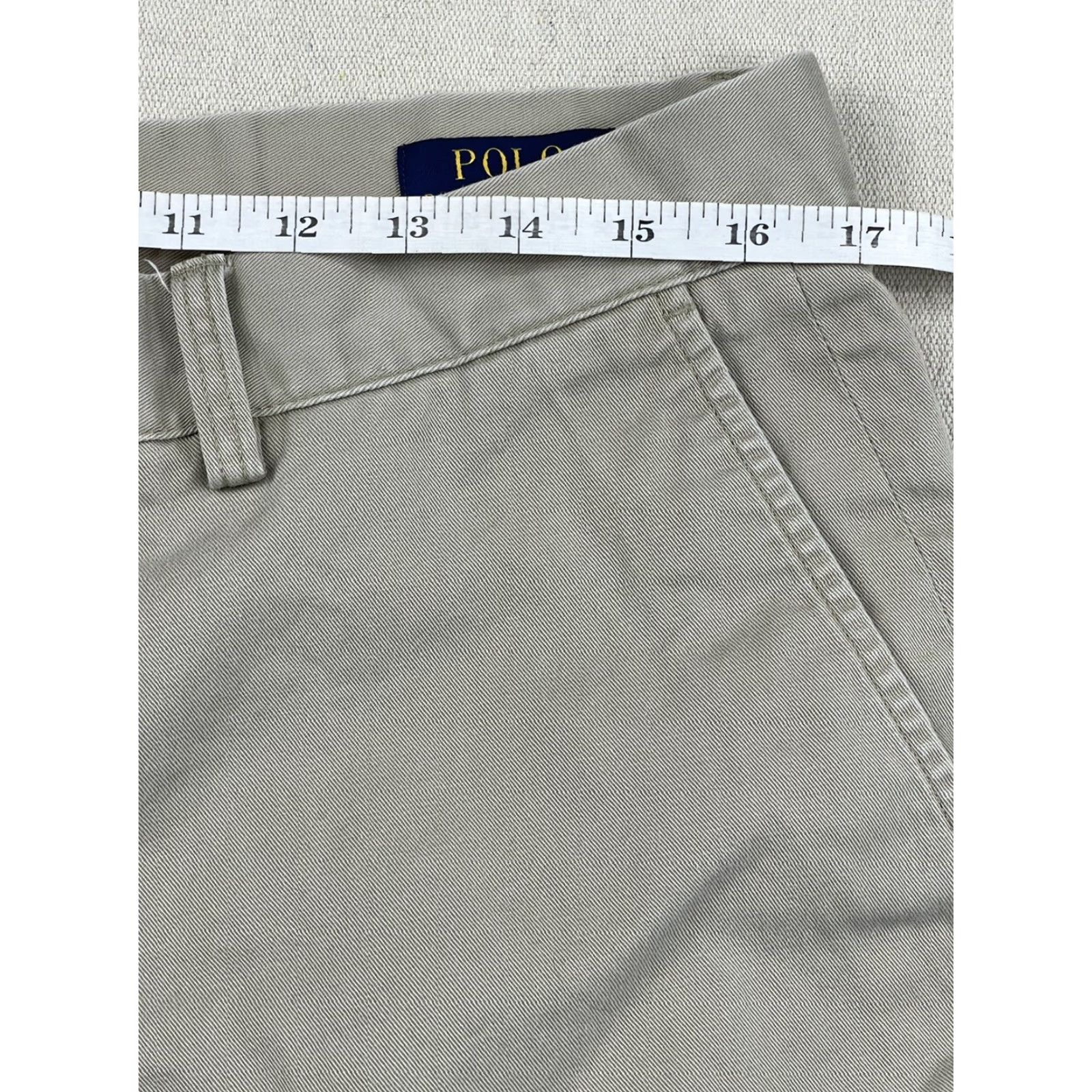 Polo Ralph Lauren Polo Ralph Lauren Men's Golf Shorts 33 Beige Classic Flat Front Cotton Twill Casual Chino Size US XS / EU 42 / 0 - 6 Thumbnail
