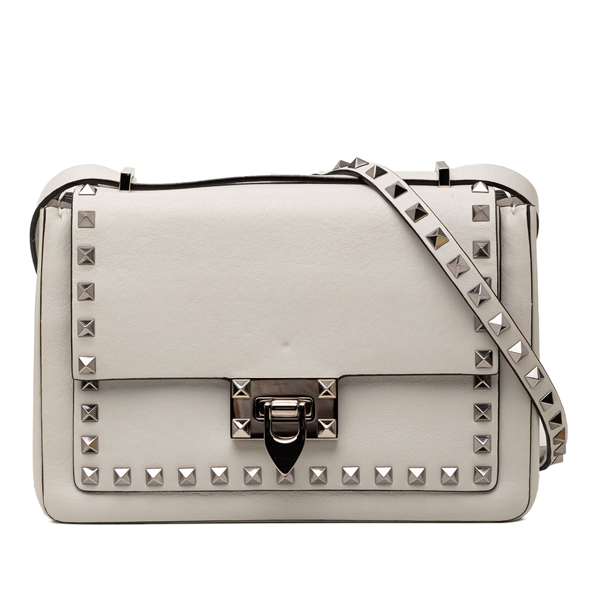 Valentino Leather Rockstud Flip Lock Crossbody Size ONE SIZE - 1 Thumbnail
