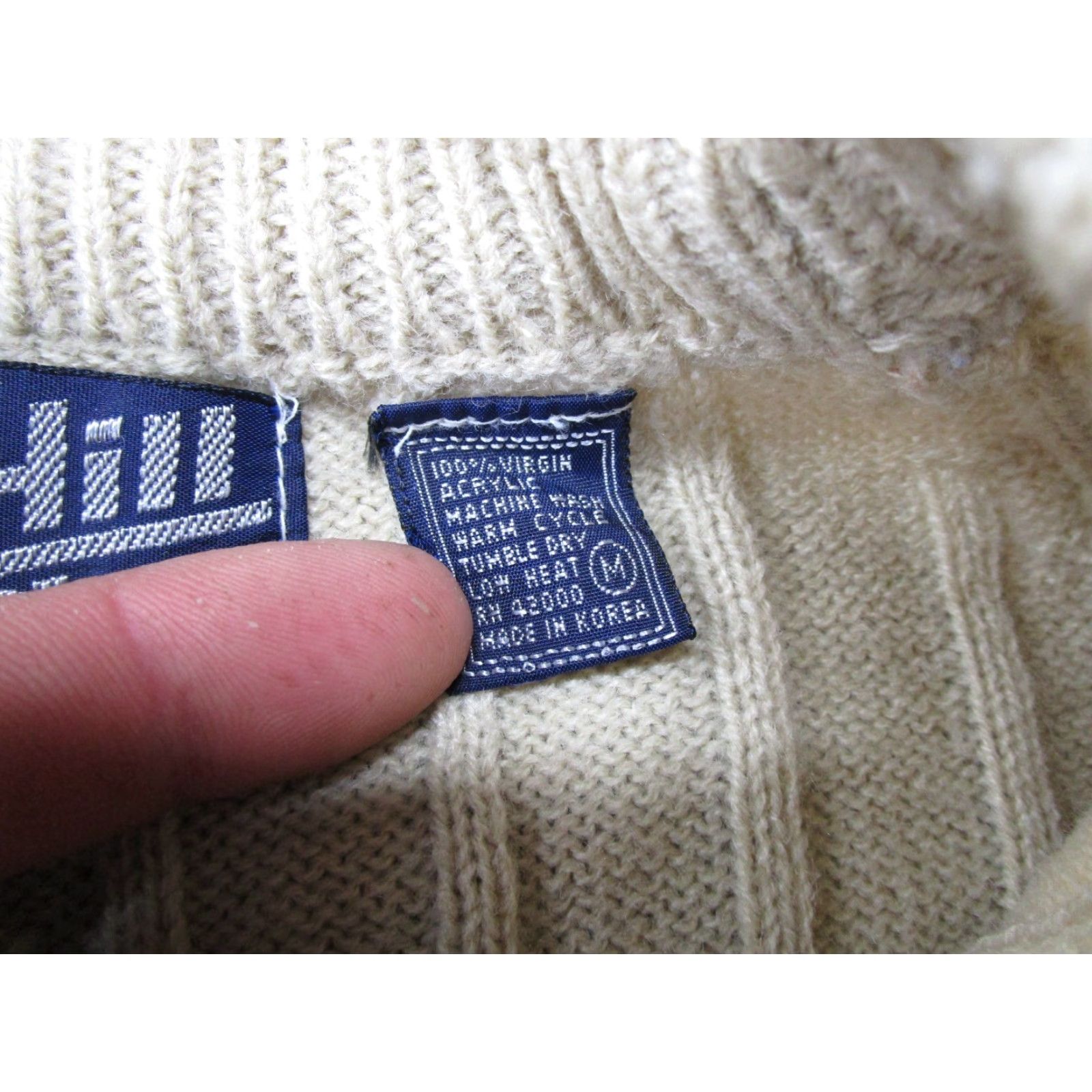 Vintage VINTAGE Troy Hill Sweater Pullover Knit Mens M Beige 80s Golf Casual Mens Pins/Theme 80s Size US M / EU 48-50 / 2 - 3 Thumbnail