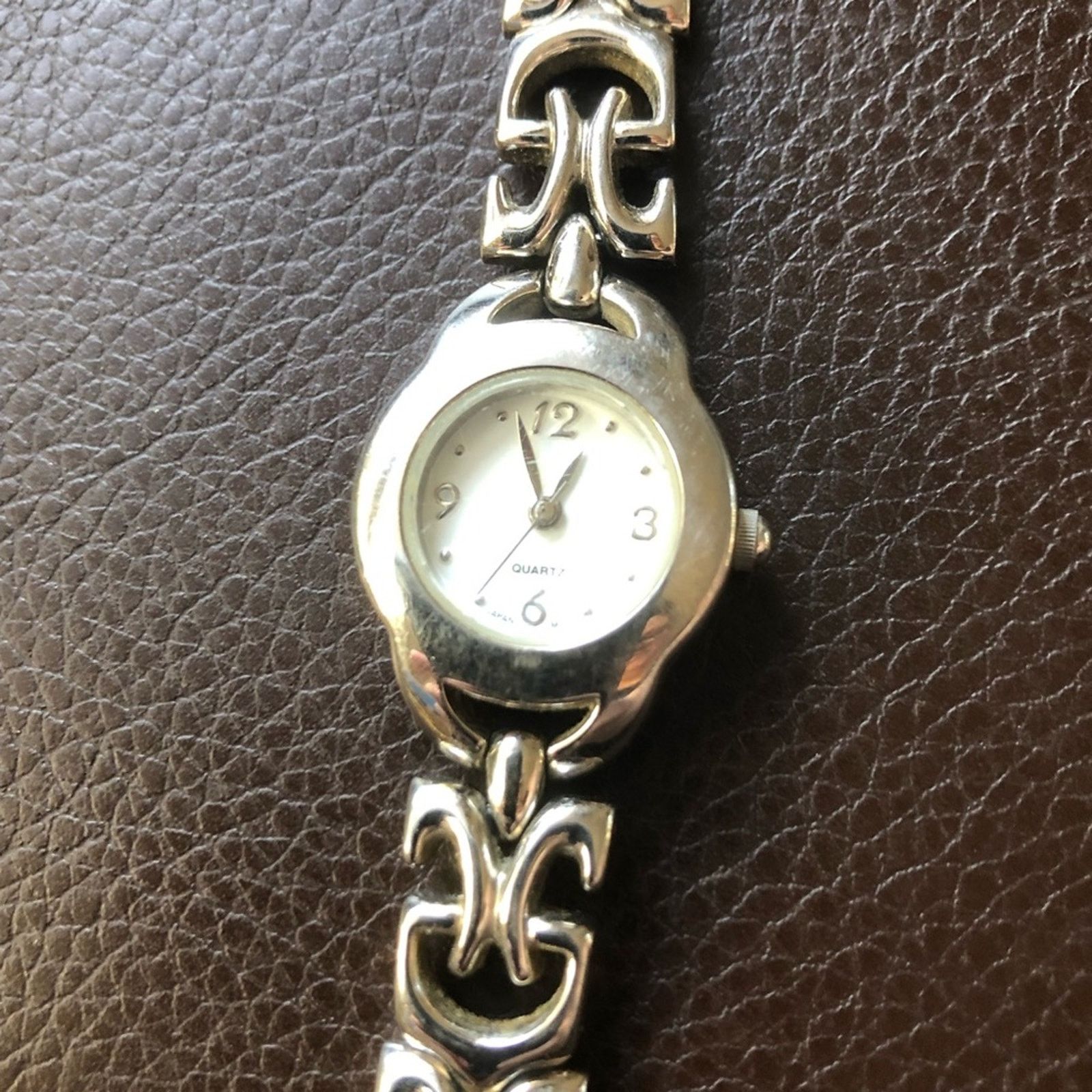 Jewelry Ladies silver tone fancy link bracelet style watch Size ONE SIZE - 4 Thumbnail