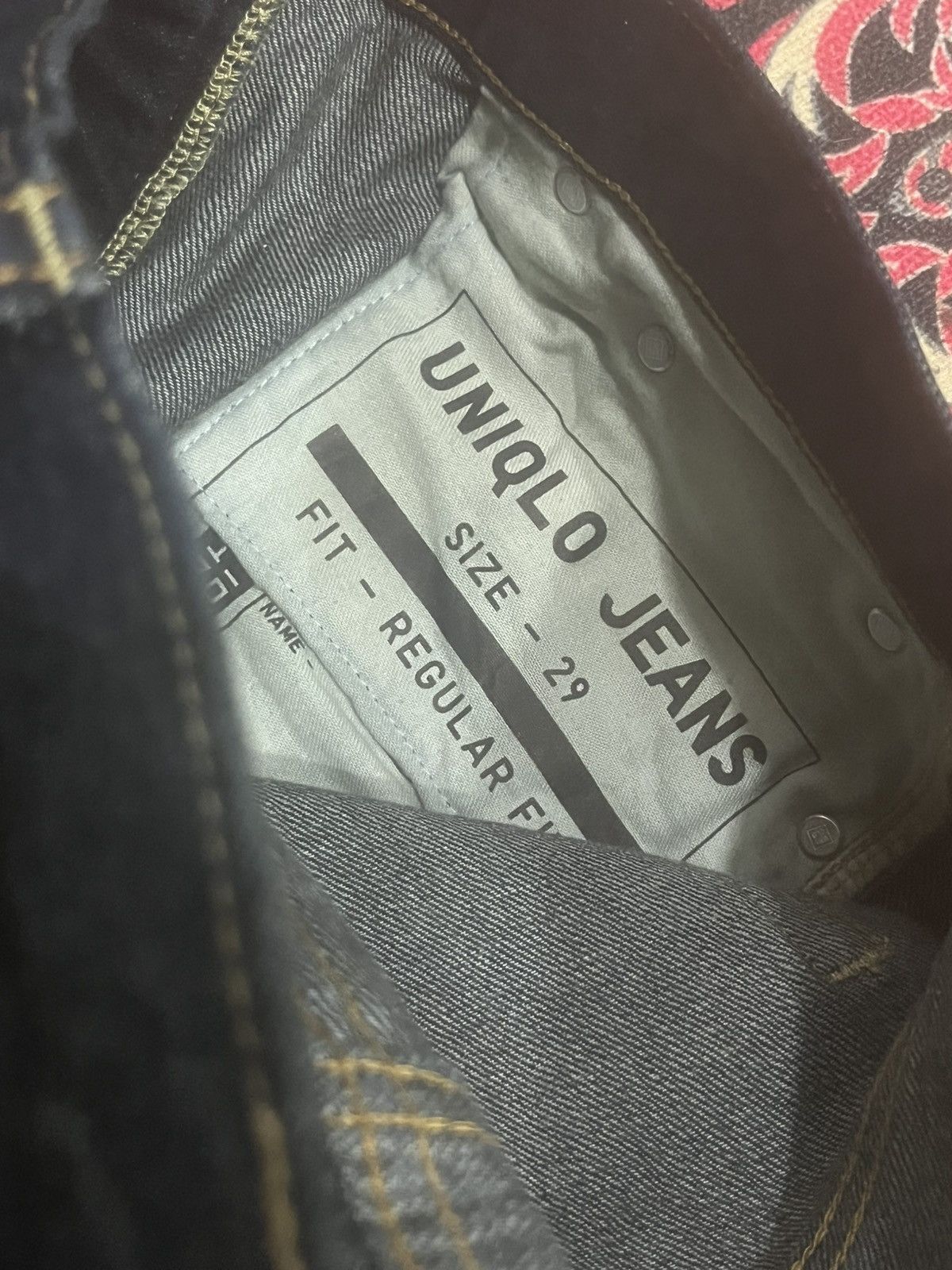 Undercover × Uniqlo Vintage Uniqlo Dark Whisker Blue Regular Fit Selvedge Jeans Size US 29 - 12 Thumbnail
