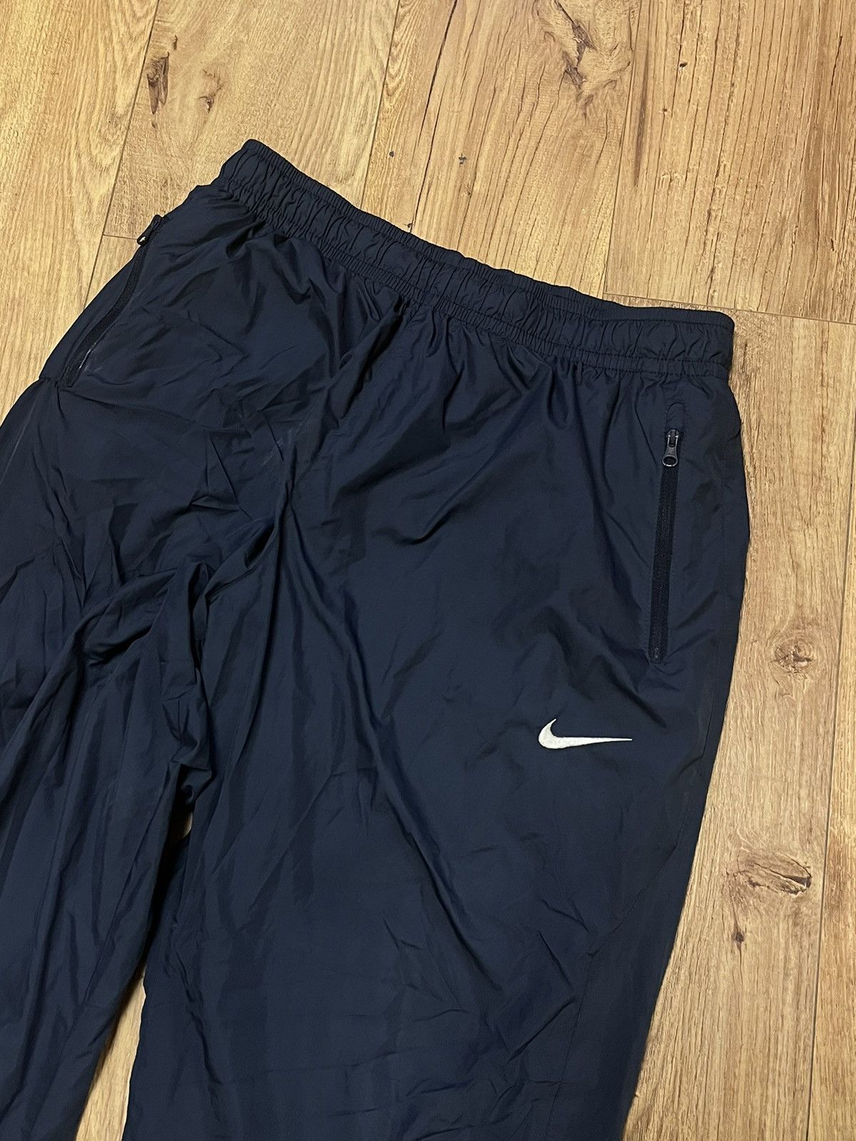 Nike × Vintage Nike Vintage Nylon Y2K Sweatpants Drill Swoosh Size US 34 / EU 50 - 3 Thumbnail