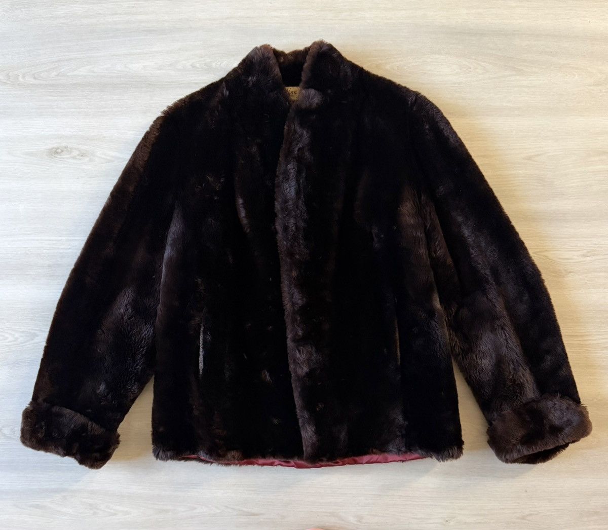 Vintage Vintage 50s Nan’s Furs Mouton Fur Coat Short Sz S/M Brown Size S / US 4 / IT 40 - 1 Thumbnail