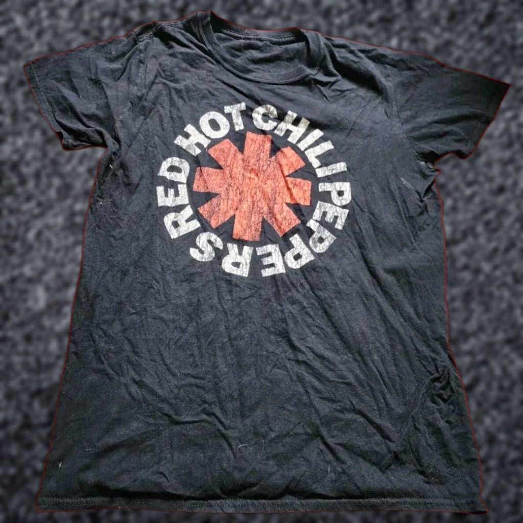 Bravado Red Hot Chili Peppers Mens Black Rock Band T Shirt Short Sleeve Distressed Retro Music Tee Cotton Size US M / EU 48-50 / 2 - 1 Thumbnail
