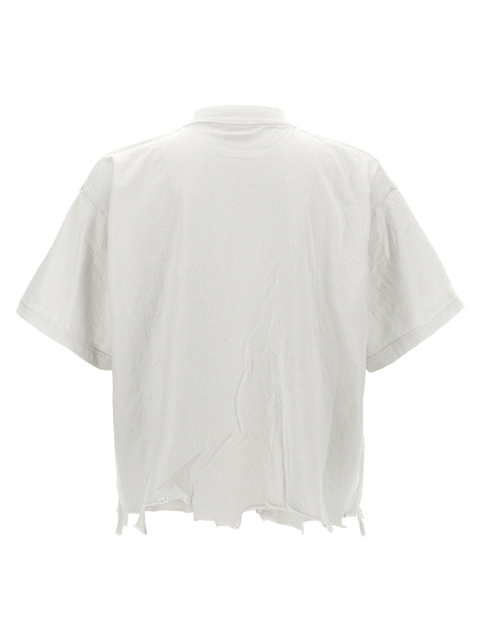 Balenciaga o1tr1nto0825 Loop Sports Icon Cropped T-Shirt in White Size M / US 6-8 / IT 42-44 - 3 Thumbnail