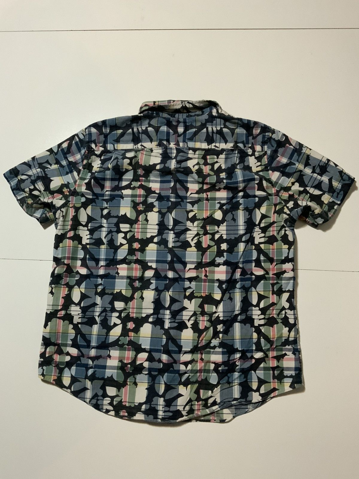 Jack Spade Jack Spade New York Plaid Hawaiian Floral S/S Button Shirt Size US L / EU 52-54 / 3 - 2 Thumbnail
