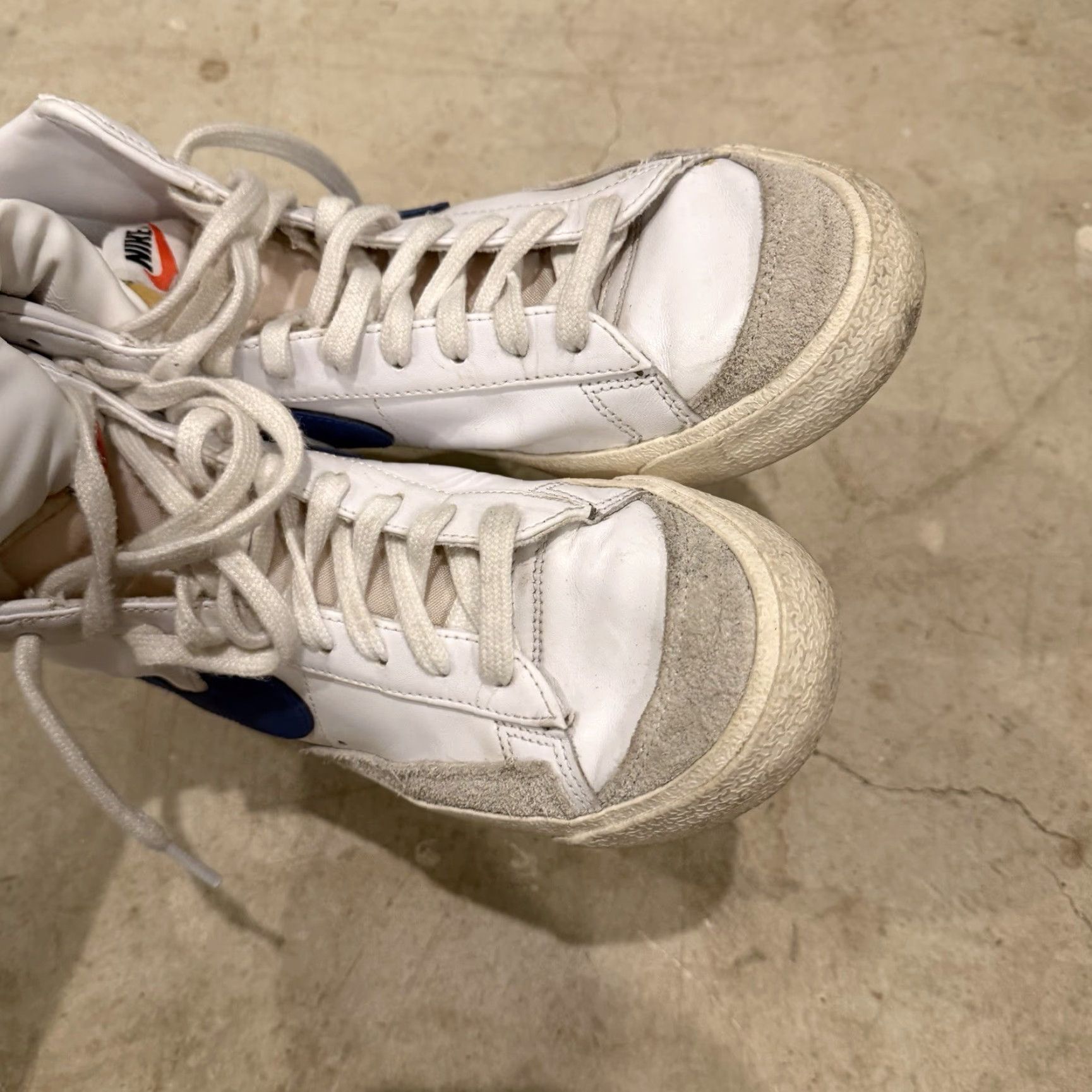 Nike Nike Blazer Mid 77 White Blue Shoes Sneakers CZ1055-124 Womens US 10.5 Size M / US 6-8 / IT 42-44 - 5 Thumbnail