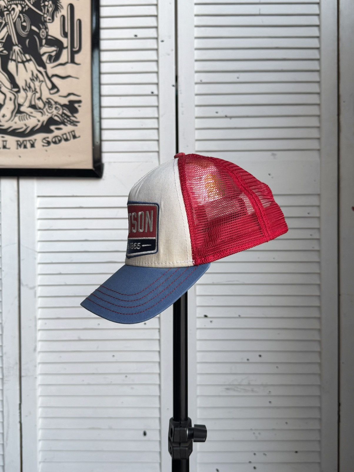 Stetson Stetson Since 1865 Vintage Trucker Cap Mesh Snapback Hat USA Size ONE SIZE - 7 Thumbnail