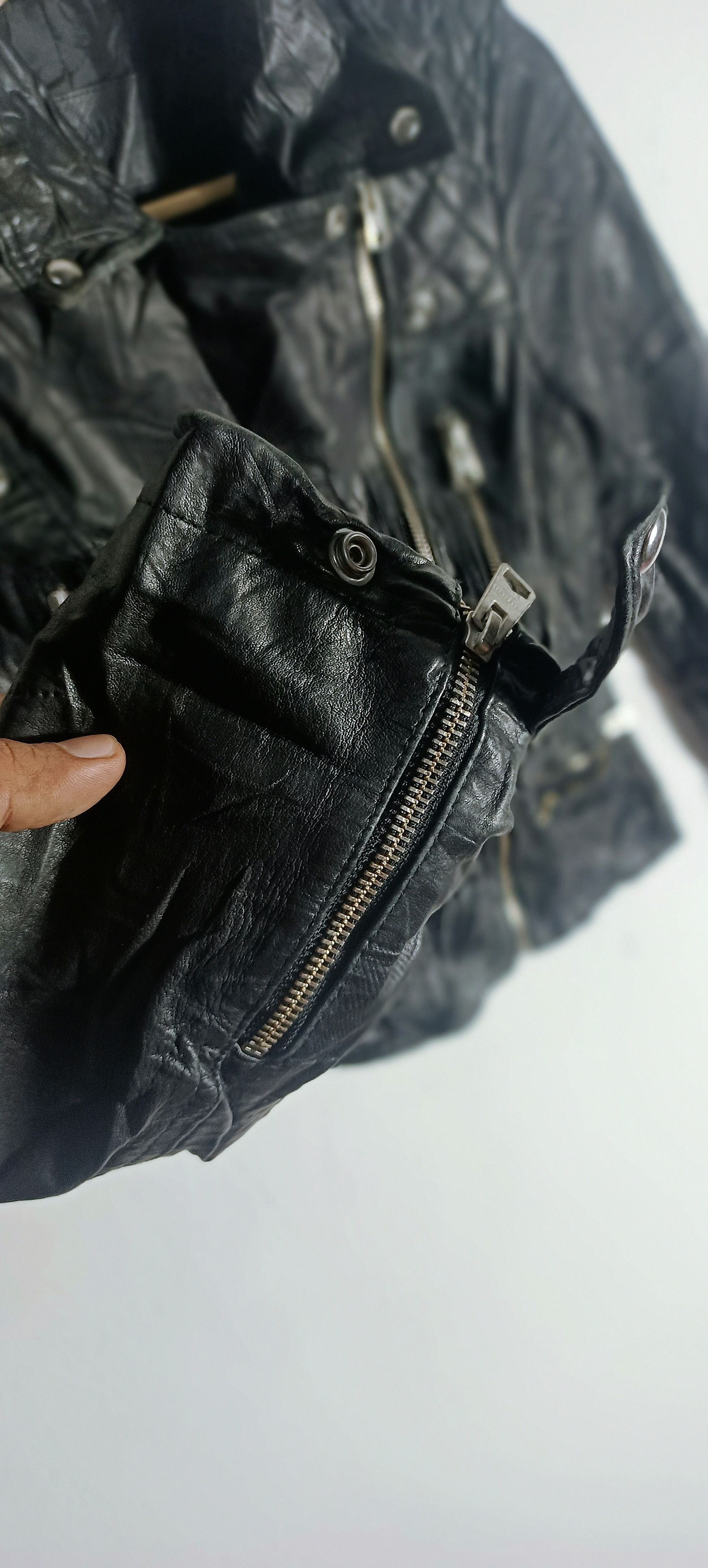 Allsaints 🔥Allsaints Cargo Leather Biker Multi Zipper Jacket Size US XS / EU 42 / 0 - 10 Thumbnail