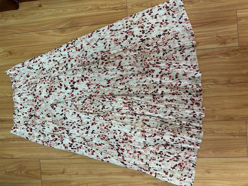 Issey Miyake Issey Miyake size:2 Marble-patterned wide-leg dress Size 31" - 1 Thumbnail