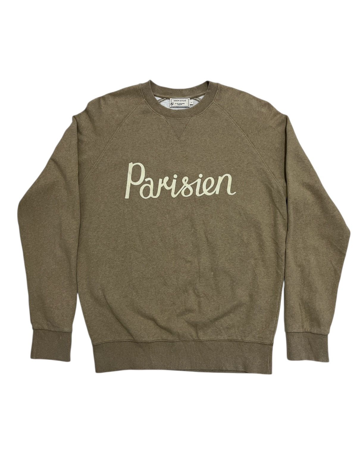 Maison Kitsune Maison Kitsune Pullover Sweatshirt Gray M Size US L / EU 52-54 / 3 - 1 Thumbnail