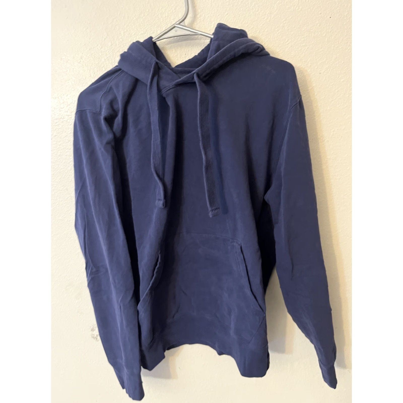 Lucky Brand VINTAGE Lucky Brand Pullover Hoodie Grunge Distressed Sz M Navy Blue Washed & Worn Grip Logo Nike? Size US M / EU 48-50 / 2 - 2 Thumbnail