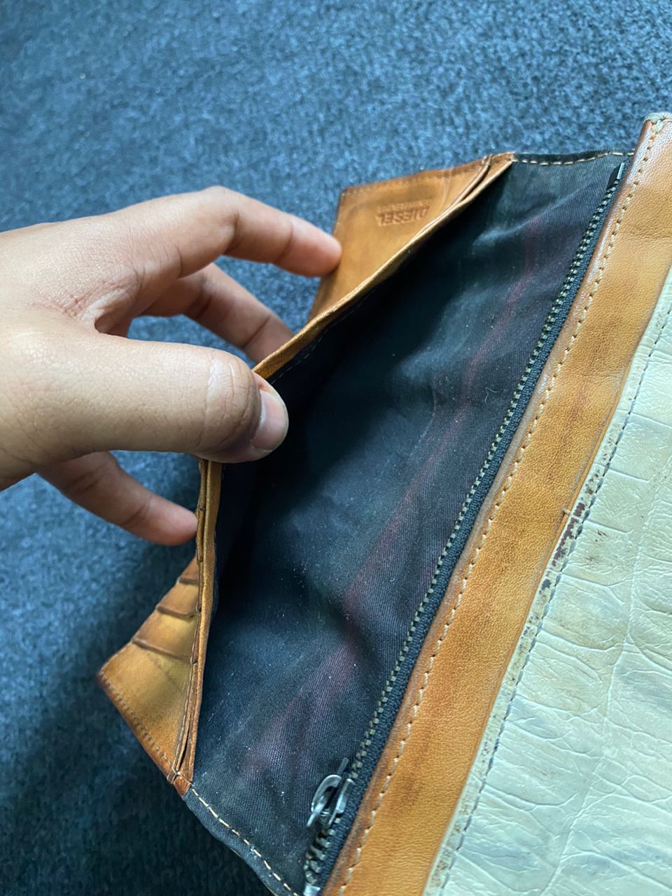 Diesel × Genuine Leather Diesel Crocs Embossed Genuine Leather Wallet Size ONE SIZE - 15 Thumbnail