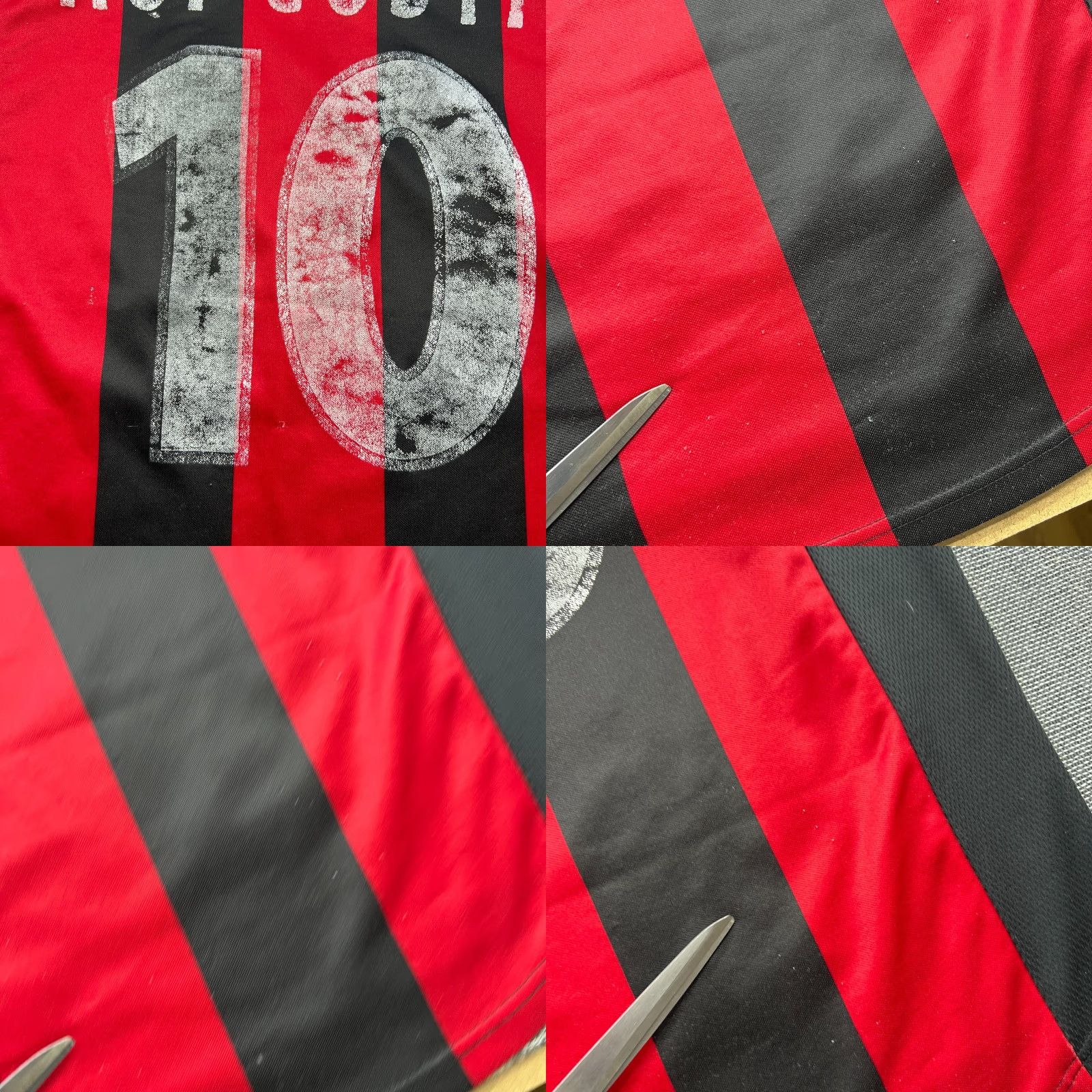 Adidas AC Milan 2000 2001 2002 Home Rui Costa Football Jersey Mens Medium Adidas Shirt T-Shirt Multicolor Size US M / EU 48-50 / 2 - 8 Thumbnail
