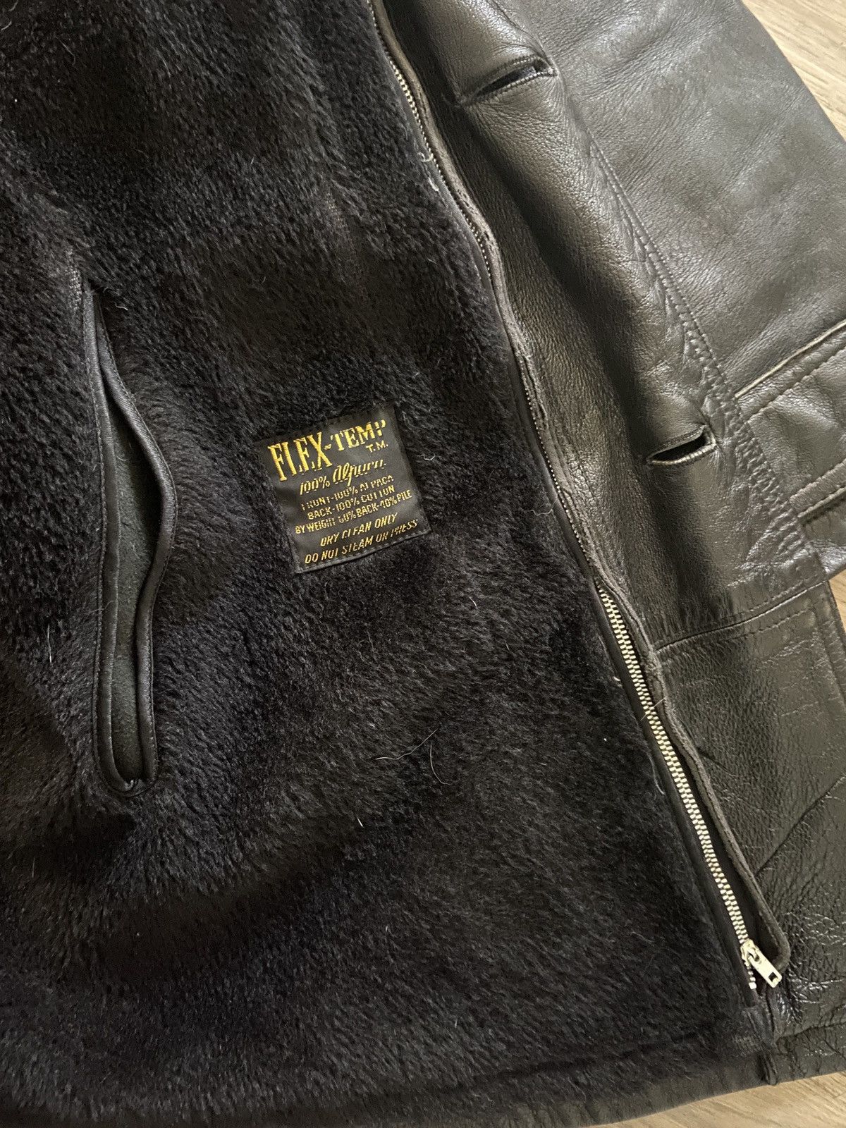 Vintage Vintage Leather Jacket w/Alpaca Fur lining Size US M / EU 48-50 / 2 - 3 Thumbnail