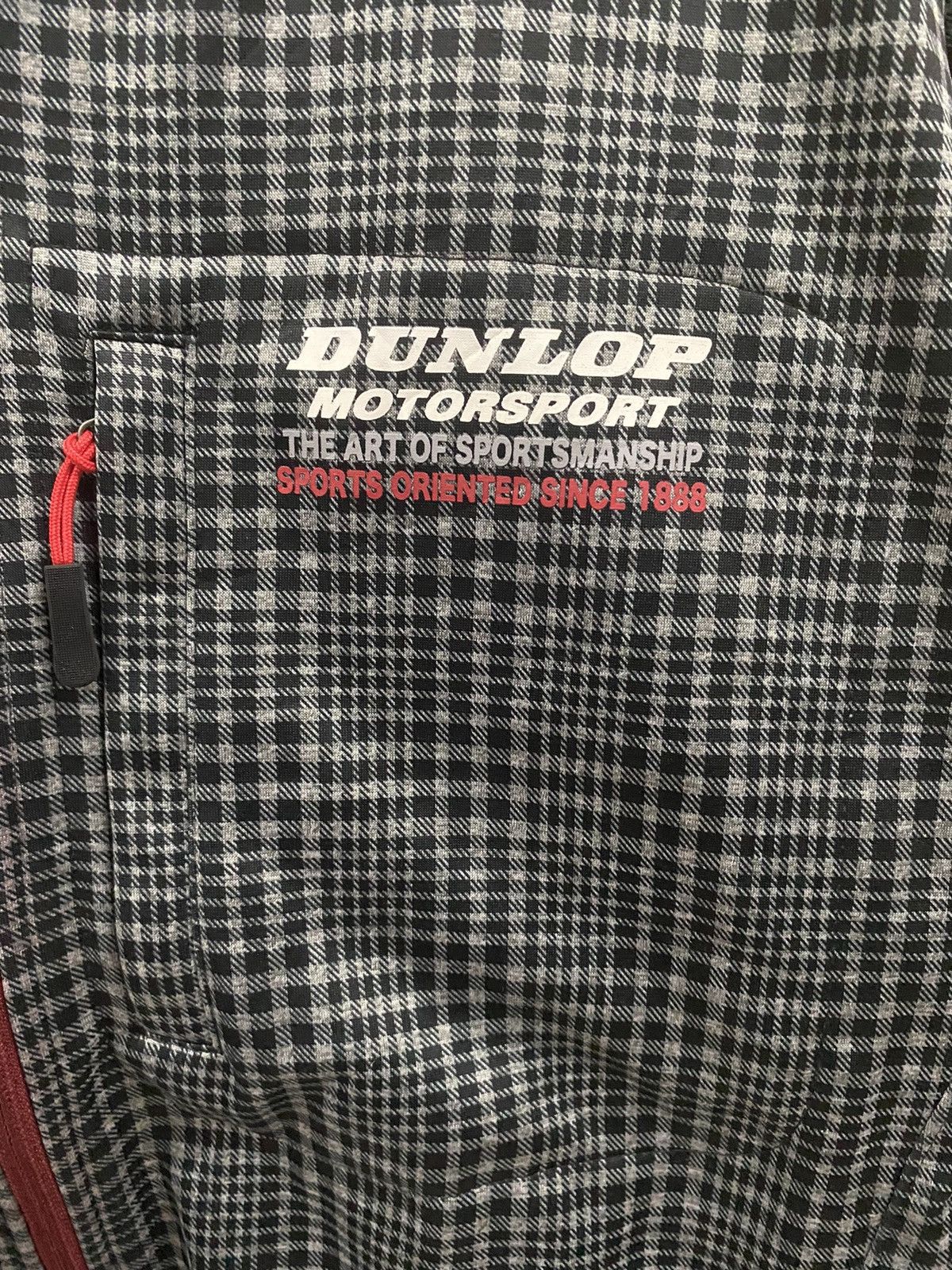 Dunlop Vintage dunlop motorsport checkered jacket Size US M / EU 48-50 / 2 - 5 Thumbnail