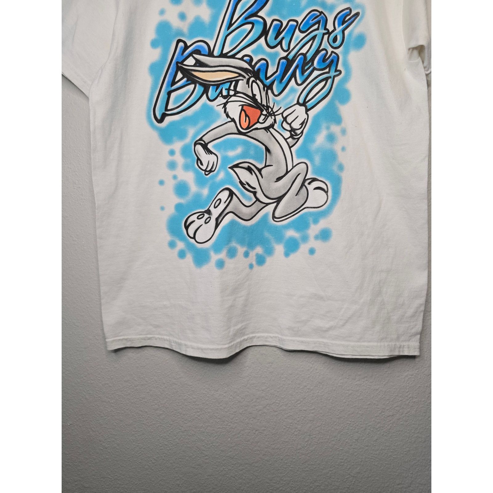 Other Looney Tunes Shirt Bugs Bunny Air Brush White L Cartoon Tee Size US L / EU 52-54 / 3 - 6 Thumbnail