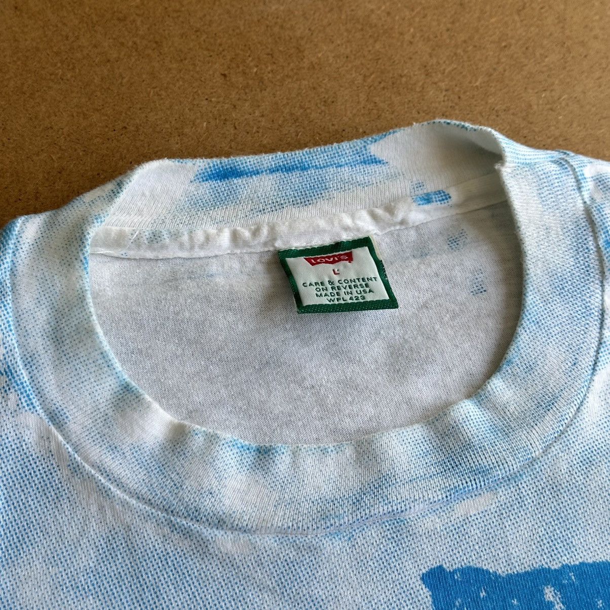 Levi's Vintage 90s Levi’s 501 Blues Tie Dye AOP Single Stitch Tee Size US L / EU 52-54 / 3 - 4 Thumbnail