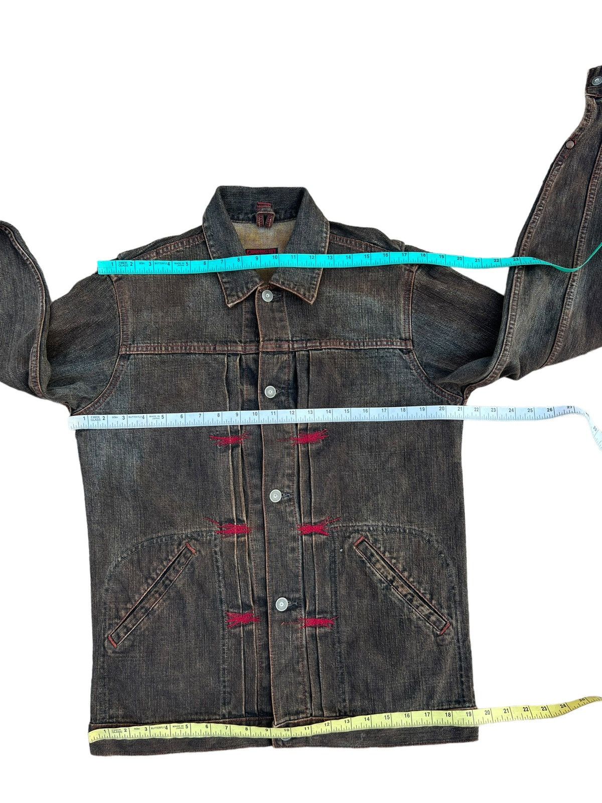 Johnbull Vintage 90s John Bull Japan Waxed Denim Jacket Size US M / EU 48-50 / 2 - 2 Thumbnail