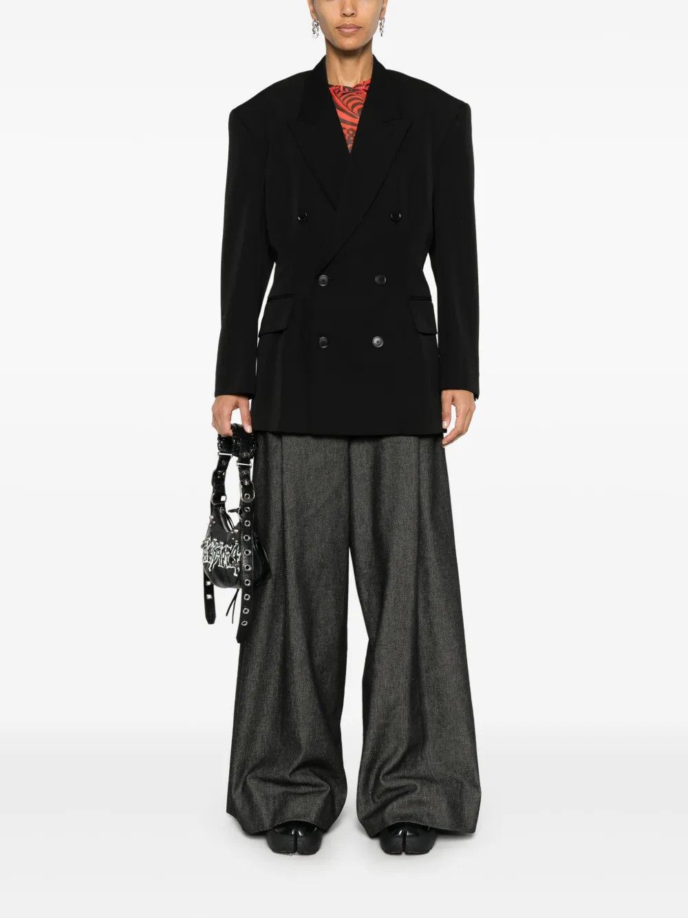 Balenciaga o1y0625 Wool Blazer in Black Size S / US 4 / IT 40 - 5 Thumbnail