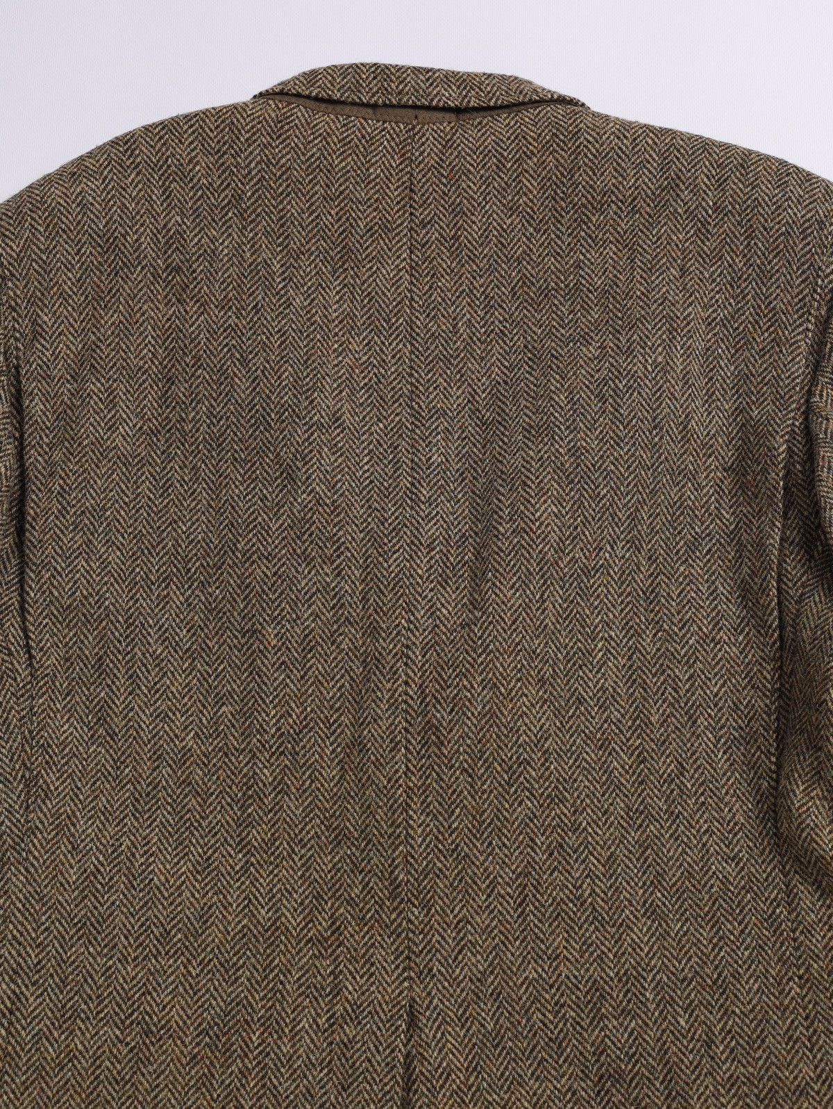 Harris Tweed Harris Tweed Orvis USA Wool Blazer Jacket Herringbone Huntin Size 46L - 14 Thumbnail