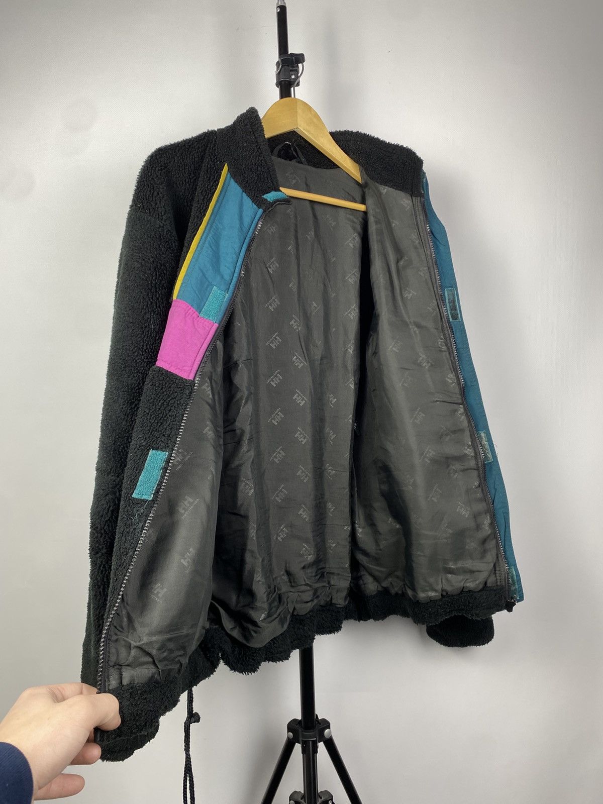 Helly Hansen × Vintage Vintage 90's Helly Hansen Fleece Sherpa Zip Jacket Size US L / EU 52-54 / 3 - 7 Thumbnail