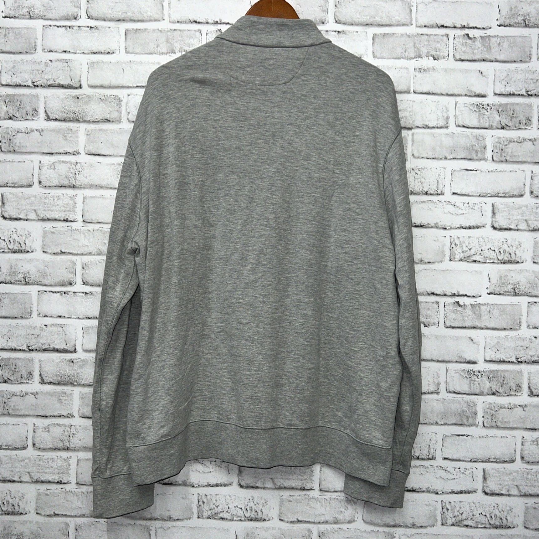 Polo Ralph Lauren VINTAGE Polo Ralph Lauren Gray Halfzip Pullover Sweater Men XL Size US XL / EU 56 / 4 - 4 Thumbnail