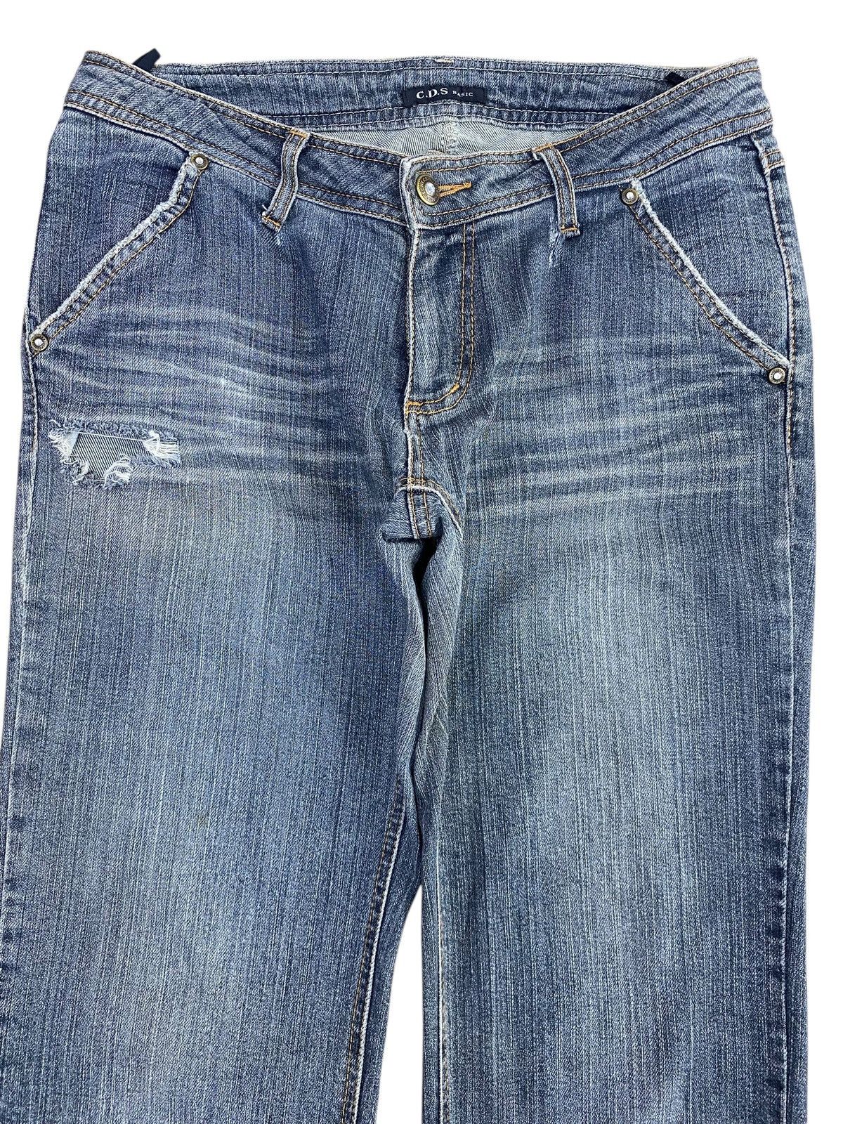 Japanese Brand Japanese Brand Blue Wash Style Flare Jeans Size US 30 / EU 46 - 2 Thumbnail