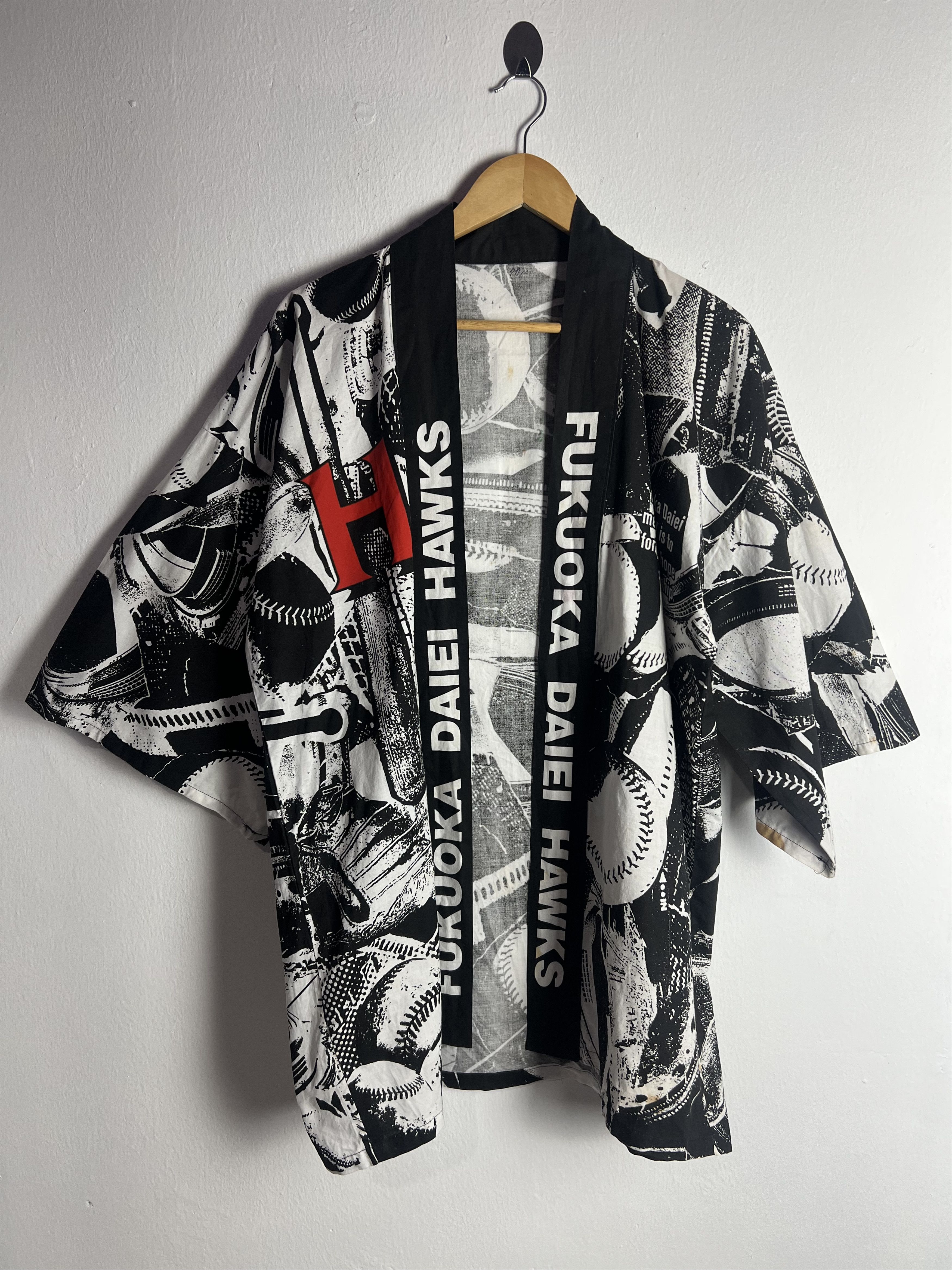 Vintage Vintage Fukuoka Daiei Hawks Kimono Size US L / EU 52-54 / 3 - 3 Thumbnail