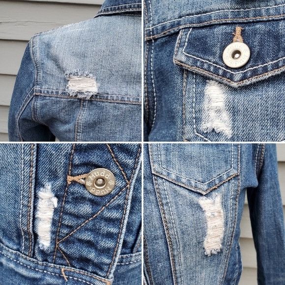 Vintage Vintage 90s y2k Mudd Brats Blue Jean Distressed Faded Denim Size M / US 6-8 / IT 42-44 - 3 Thumbnail