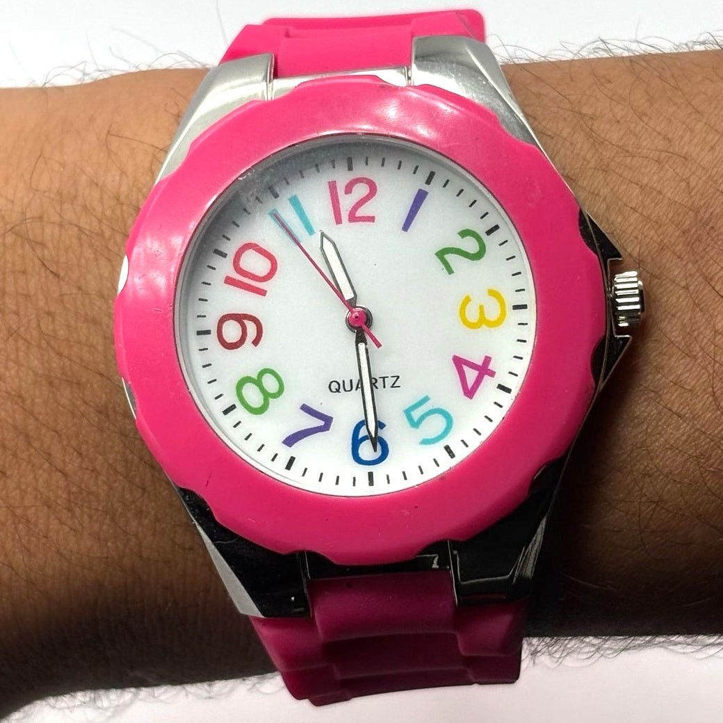 Other Pink & Silver Men's Watch Size ONE SIZE - 2 Thumbnail